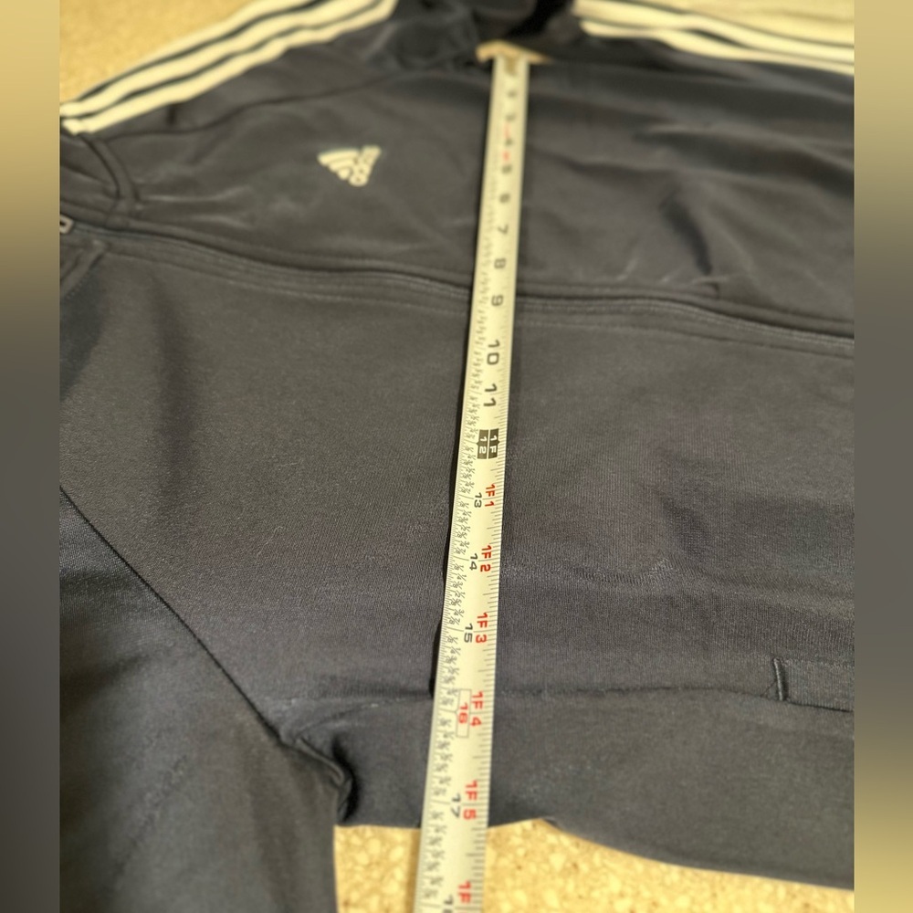 Adidas Ws Essential 3 Stripes Tricot Zip Track Jacket Pockets Raglan Small NWT - Picture 10 of 16